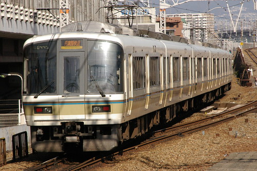 JRW 221series in Tsukamoto,Osaka,Osaka,Japan 2009/3/1