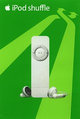 iPod shuffle 1gen - cartolina pubblicitaria