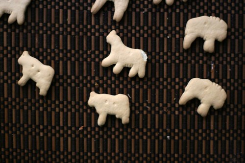 Not sure why the buffalo crackers are facing the opposite direction from the other animal crackers. 