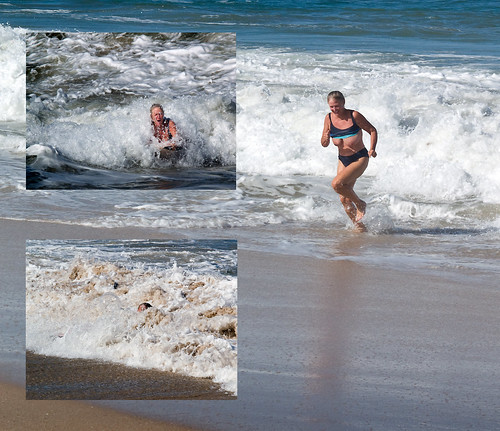 amateur public only nudity pics: waves,  ocean,  topless,  nudist, hurricane