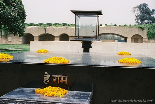 Memorial de Gandhi en Delhi. Foto: David Martín, 2004