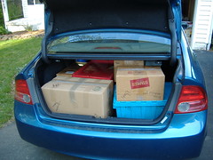 My Trunk on the First Day of Moving Small Stuff