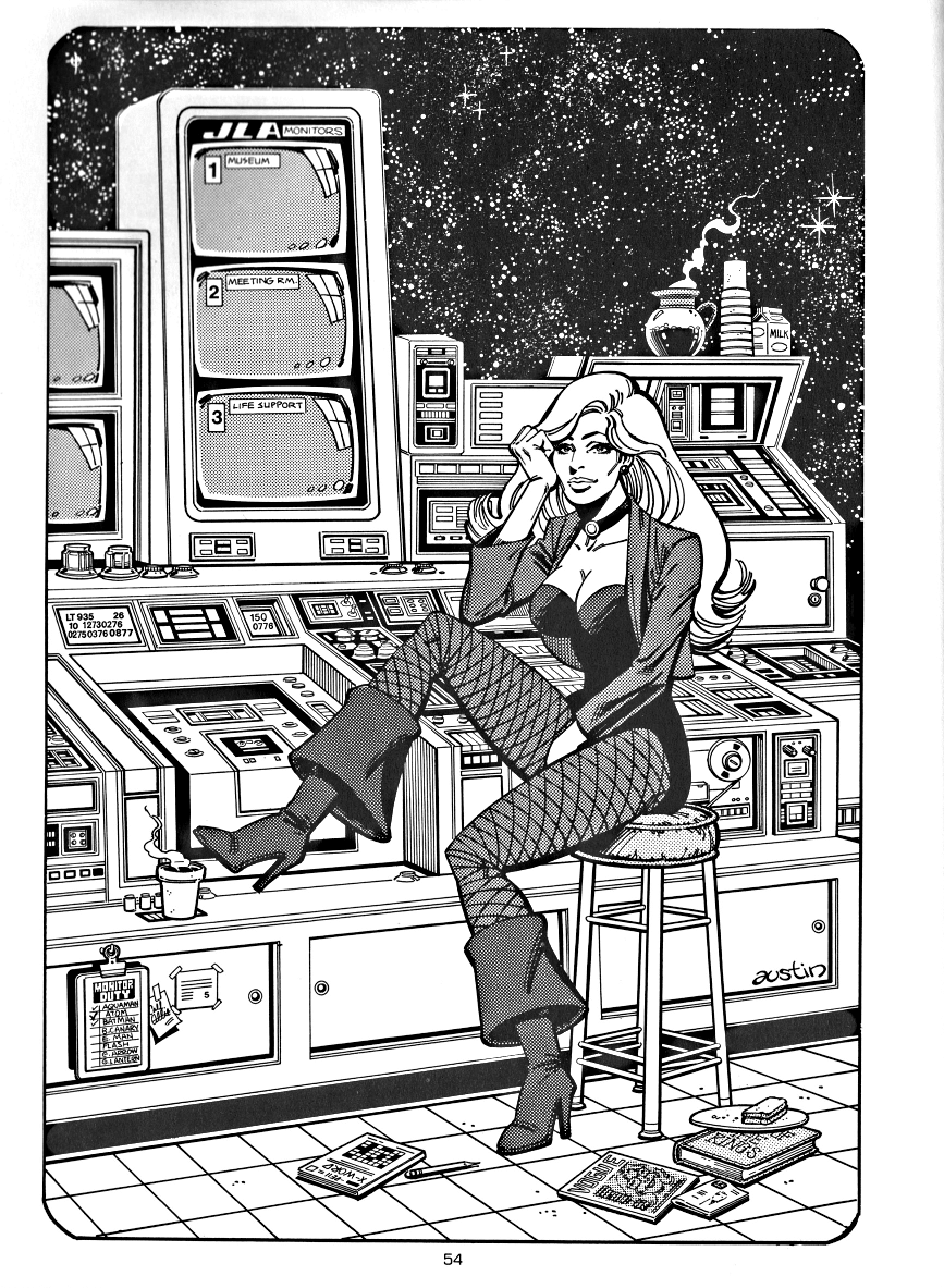 Black Canary pinup by Terry Austin 1978 Comic Art Convention