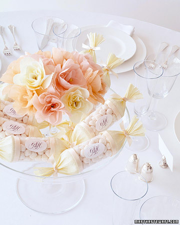  to incorporate your wedding favors into your wedding table centerpieces