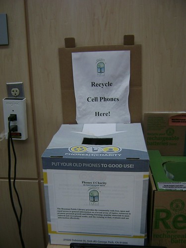 Cell phone recycle bin