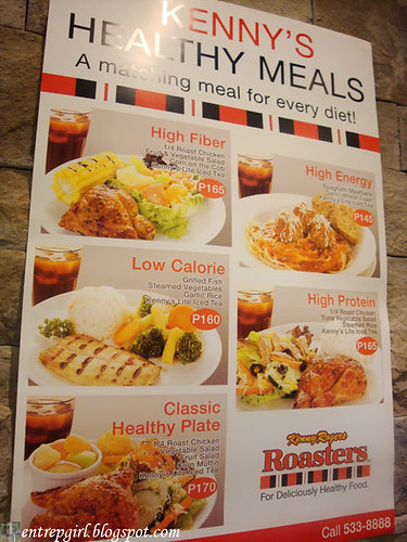 Kenny Rogers healthy meals poster