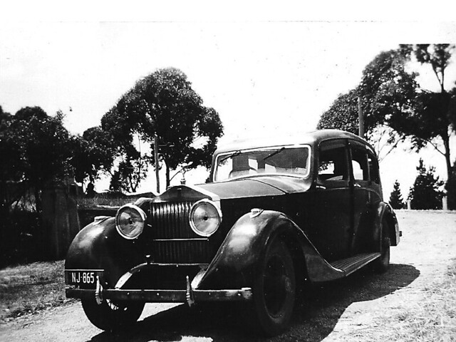 Rolls Royce  in Castlemaine c1957
