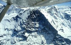Eiger nordwand dall'aereo