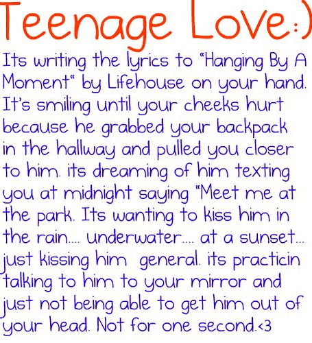 Teenage Love:). Another one:)!