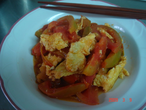 Scrambles Egg with Tomato (Chinese Style)