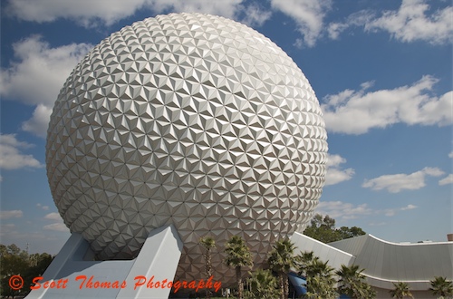 Spaceship Earth from the Monorail