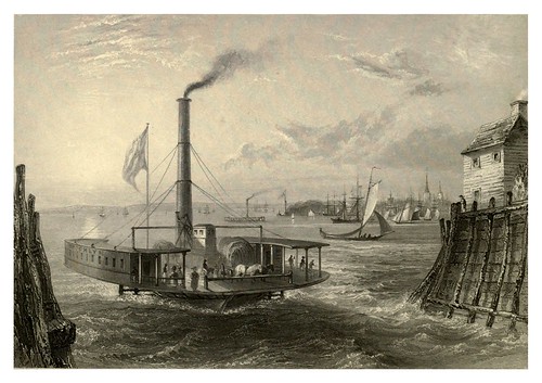 002-El ferry en Brooklin New York 1840