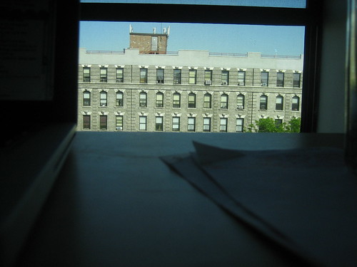 view from my desk in Harlem.