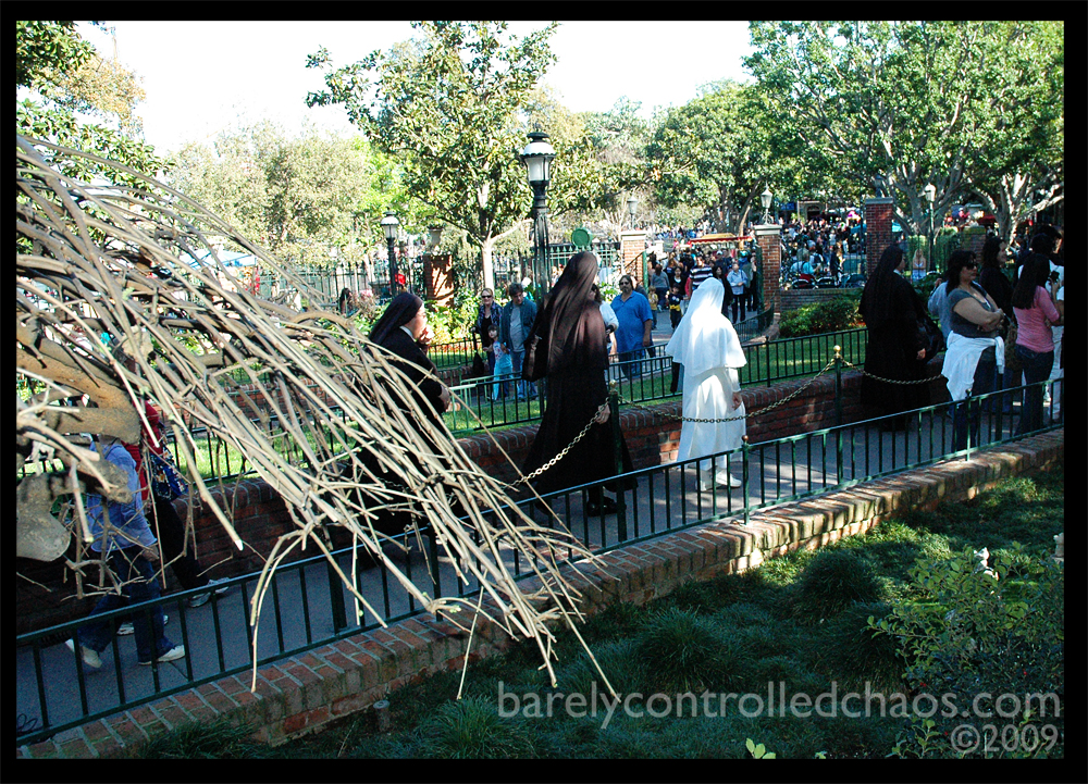 Nuns. At Disney. Going into the Haunted Mansion?