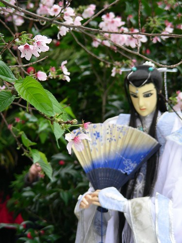 天元宮-吉野櫻與布袋戲偶