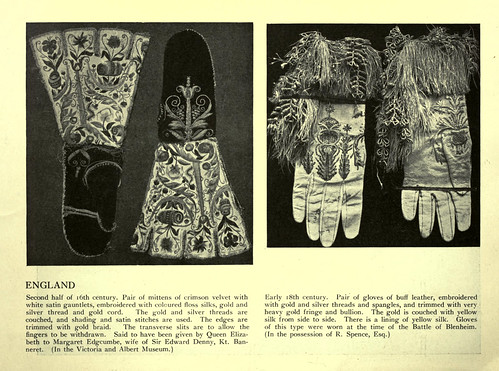 018-Mitones y guantes bordados ingleses siglos XVI y XVIII