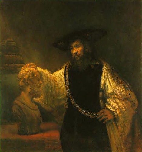 Rembrandt van Rijn (1606-1669) - 1653 Aristotle Contemplating a Bust of Homer
