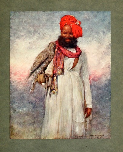 019-Un halconero de Rajgarh-The people of India 1910