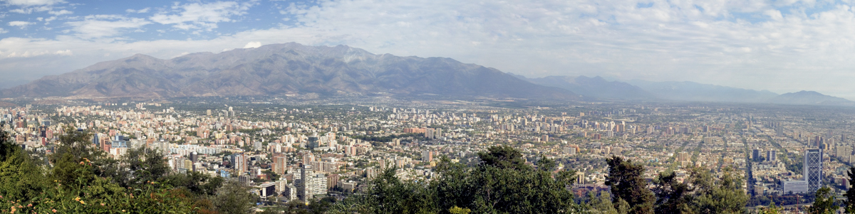 Overlook the city, Santiago Chile