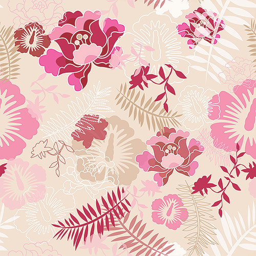 wallpaper patterns floral. Chamelle Designs Wallpaper