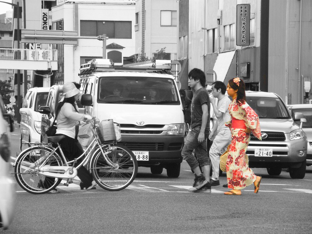 The girl in yukata