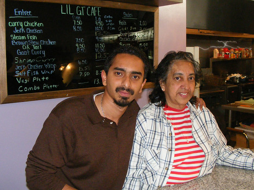 Li'l GT Cafe - Navendra and Aunt Pauline