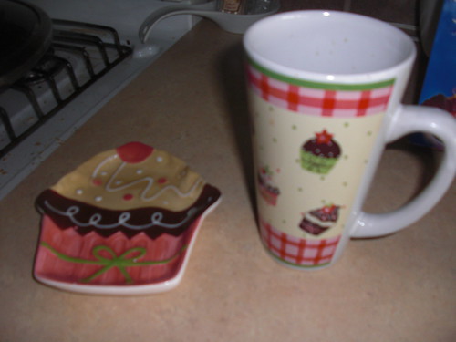 Cupcake Spoon holder and mug