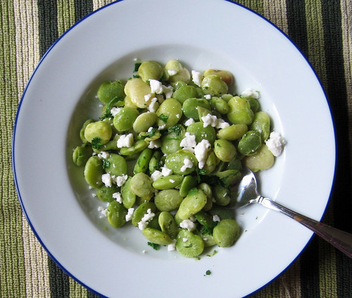 lima beans with feta from above