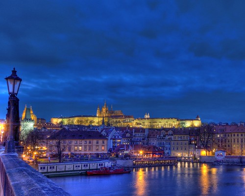 Night Falls on Old Prague