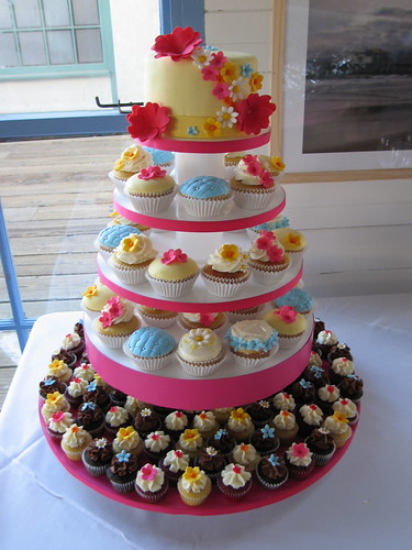 Colorful Wedding Cupcakes