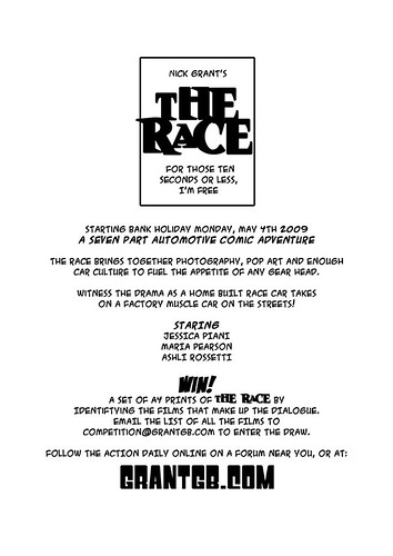 Comic - The Race Cover Sheet