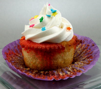 Raspberry Chipotle Swirl Cupcakes