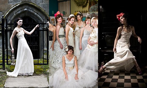  kind wedding dresses by deconstructing vintage and recycled materials 