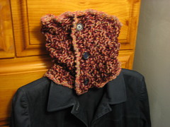 Red Tweed Neckwarmer