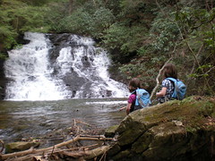 6 - Iz and Sophie at Canada Creek Falls (5th Cascade)