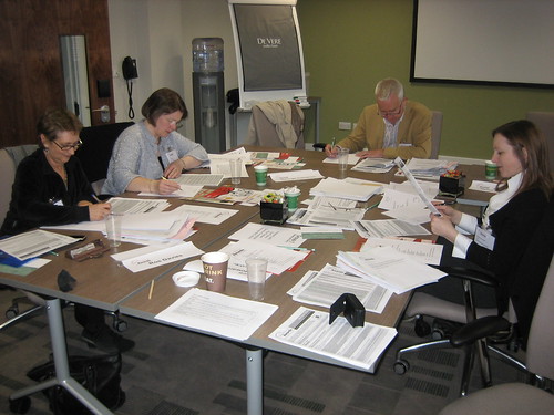Judging entries for National Fundraising Awards 2009