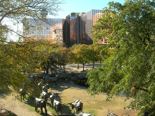 View from the Pioneer Plaza Cattle Drive