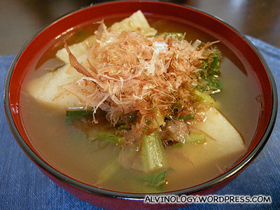 Nian Gao (rice cake) soup