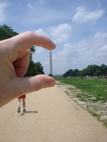Crushing the Washington Monument