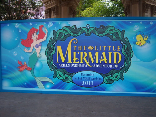 Yay!  Construction is beginning on The Little Mermaid: Ariel's Undersea Adventure opening in 2011!