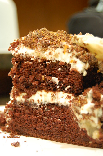 Chocolate Cake with Mascarpone Cream