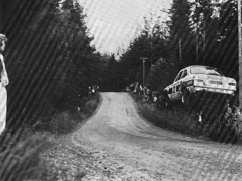 The infamous flying MkI of Jussi Kynsilehto during the 1000 Lakes Rally