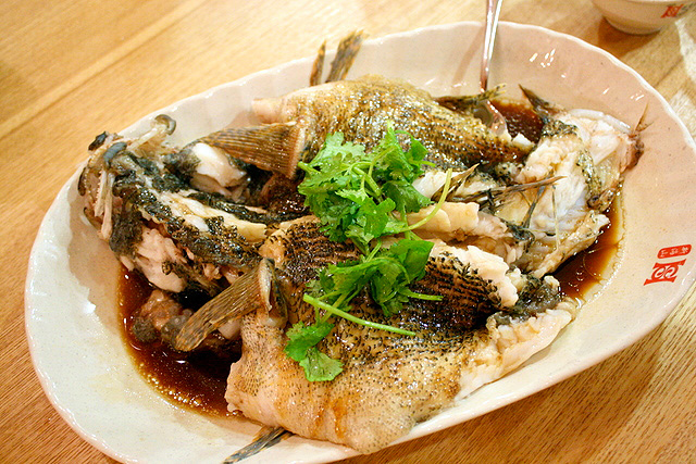 Steamed Soon Hock with Chef secret sauce
