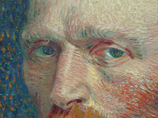 Van Gogh - Self portrait, closeup