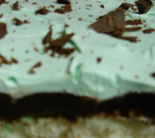 Grasshopper Fudge Cake