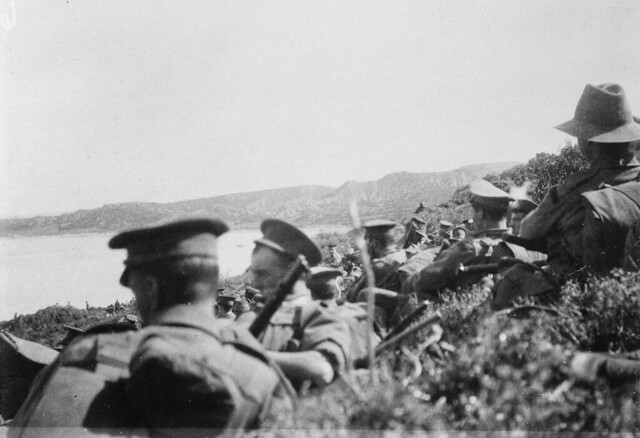 Awaiting orders, 25 April 1915