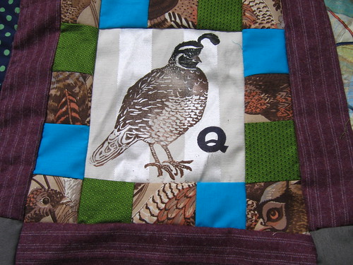 Q is for quail & quilt