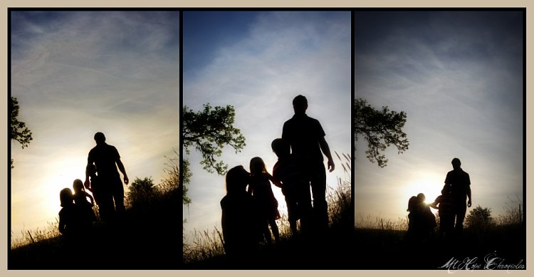Family Silhouette Collage