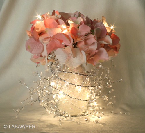 Garland Lights Wedding Centerpiece by LASawyer
