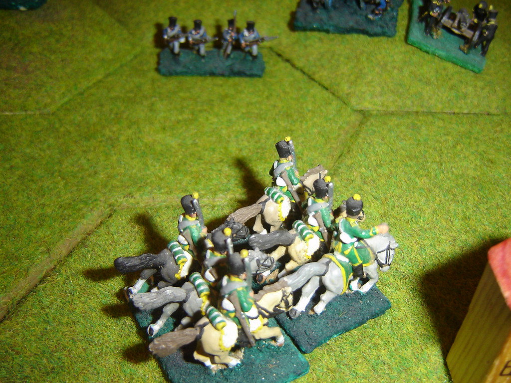 French hussars catch Prussians in Wavre